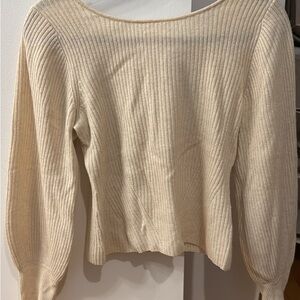Reformation Elegant Cream Sweater